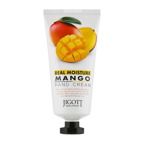Jigott Real Moisture Mangó kézkrém természetes koreai kézápolás