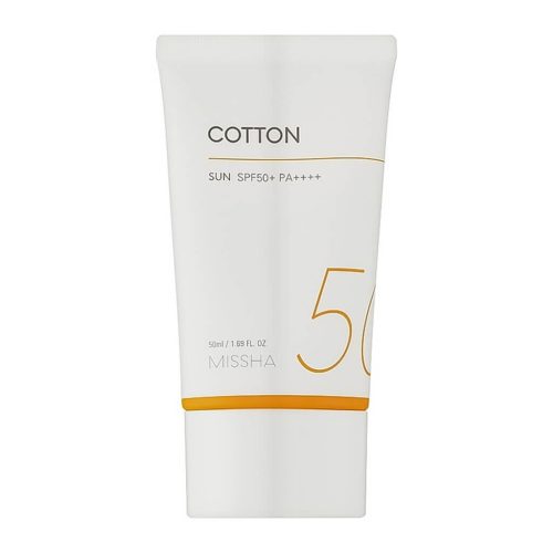 MISSHA Cotton Sun SPF50+ – Mattító Fényvédő Zsíros Bőrre