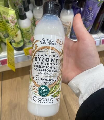 Barwa Natural Rizs Sampon Biotinnal - Száraz hajra
