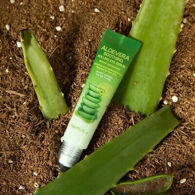 FarmStay Aloe Vera szemkörnyékápoló szérum – golyós applikátorral, frissítő érzés